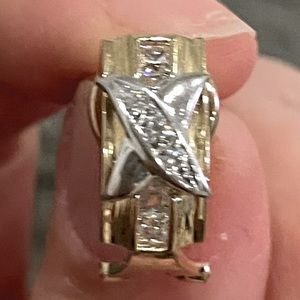 14K Gold Vermeil CZ Earrings